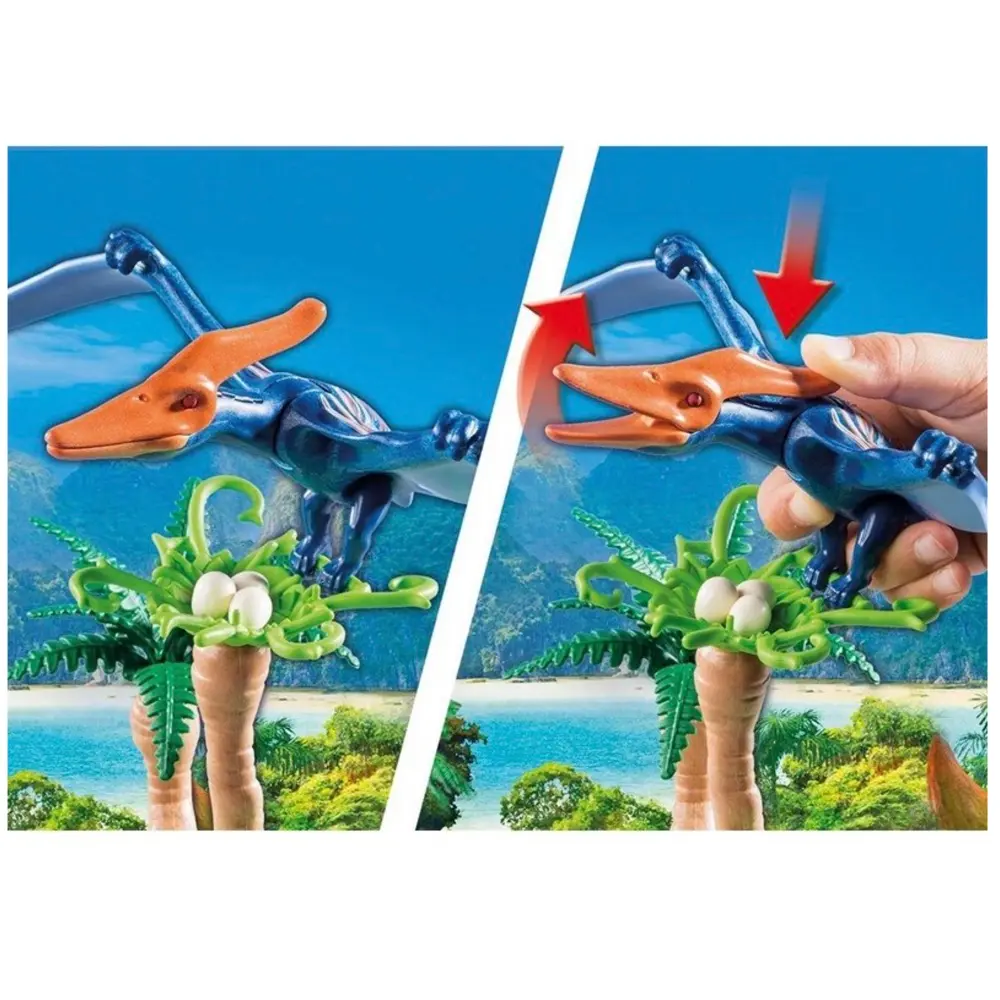 Set Playmobil pterodactyl si elicopter