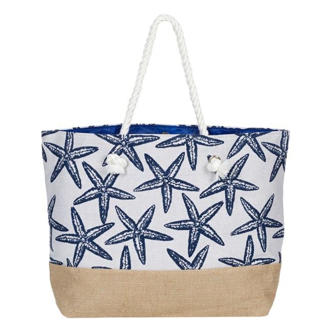 Geantă de Plajă Blue Sea Stars - Design Marin și Funcțional, 50x14x36 cm