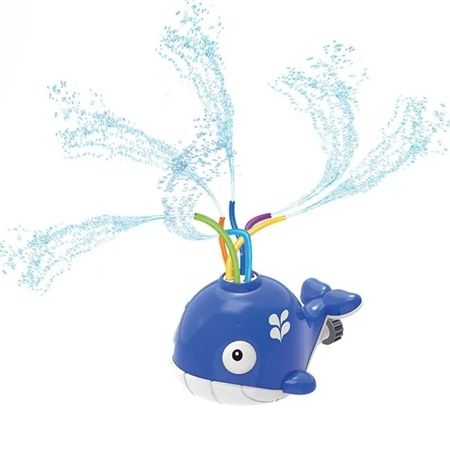 Jucărie Splash - Balena care stropește cu apă, 16x21x15 , Albastră, 8 ani +