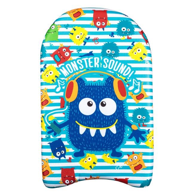 Placă de înot pentru copii, model Monster Sound, 45x26 cm