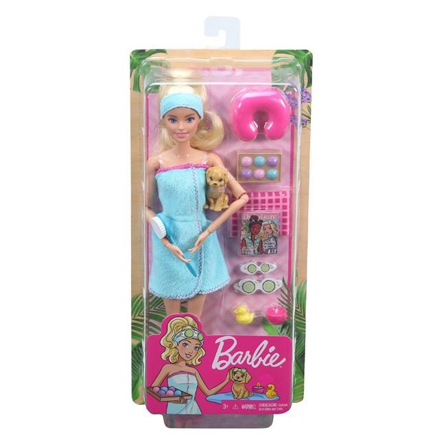 Păpușă Barbie Wellness Beauty Day, Mattel, 15.2x6x33 cm, 3 ani +
