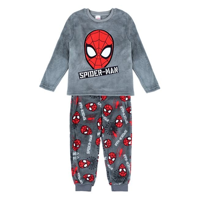 Pijamale Copii Fleece Spiderman, Antracit, între 4 și 8 ani