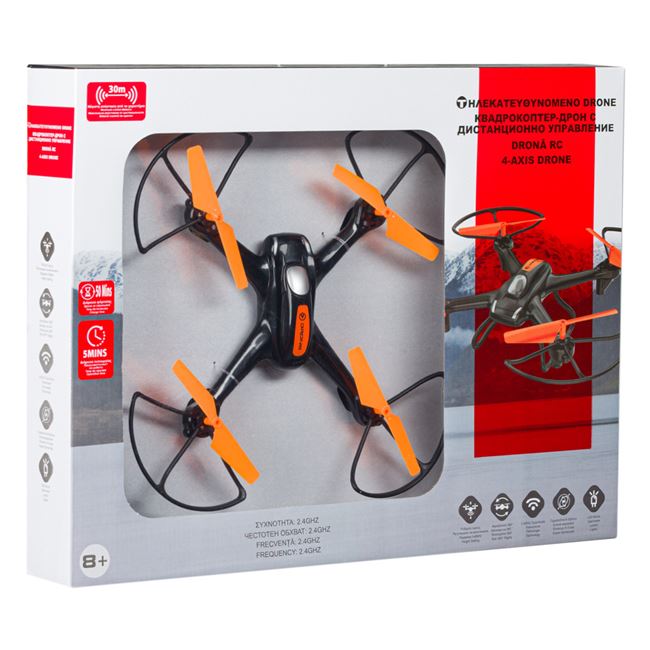Dronă controlată de la distanță pentru acrobații, 2,4 GHZ, 52x7.5x40 cm, 8 ani +
