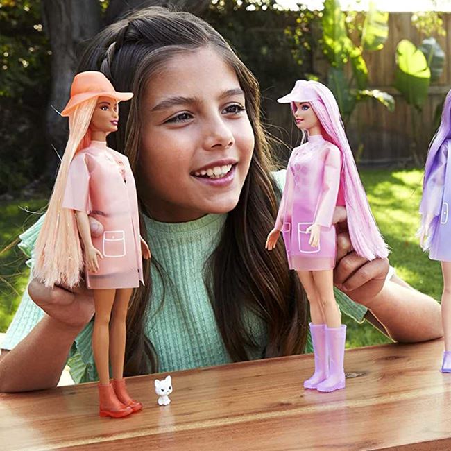 Păpușă Barbie Color Reveal Sun and Rain, Mattel, 9x32 cm, 3 ani +