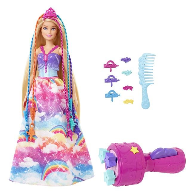 Păpușă Barbie Princess Dream Hair, Mattel, 27x5x32 cm, 3 ani +
