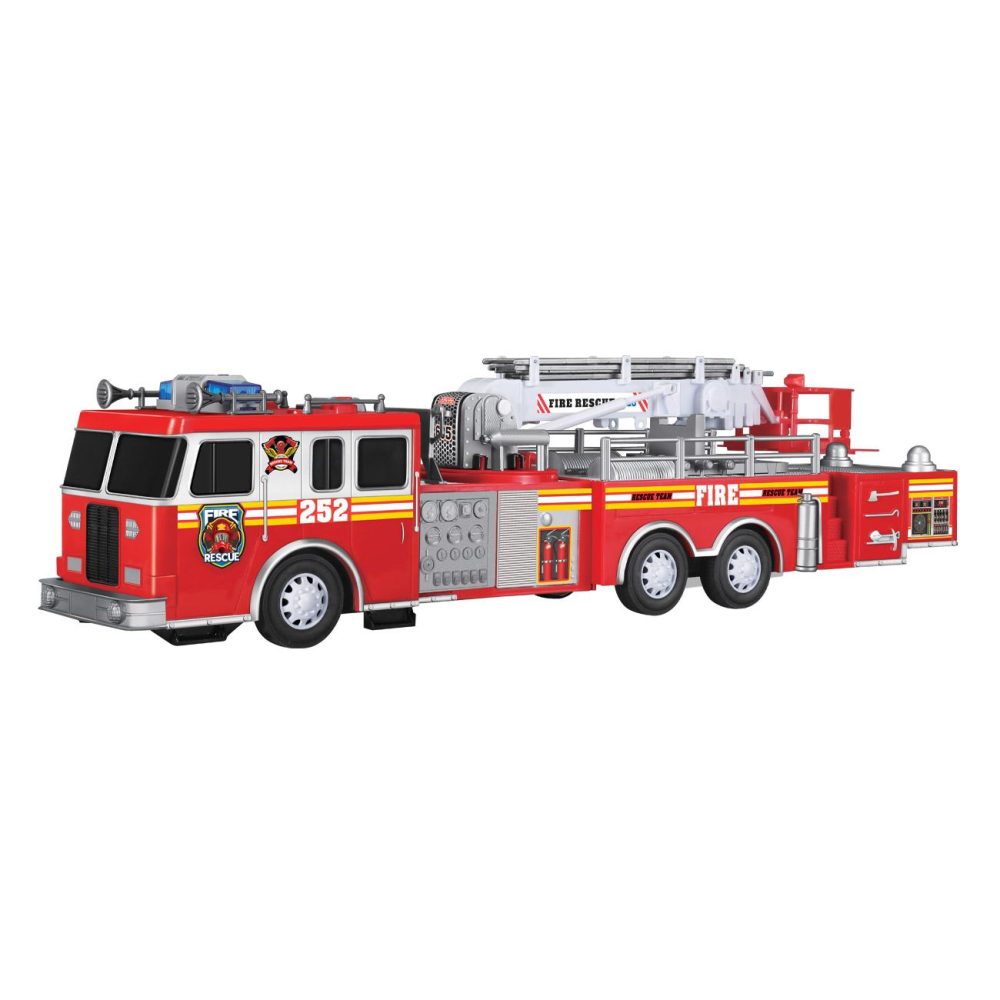 Masina Pompieri cu Scara Sunet & Lumini, 67x12.5x19 cm