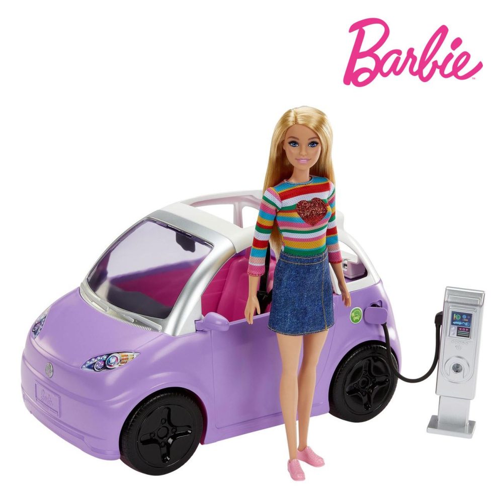 Papusa Barbie cu Automobil Electric, Mattel