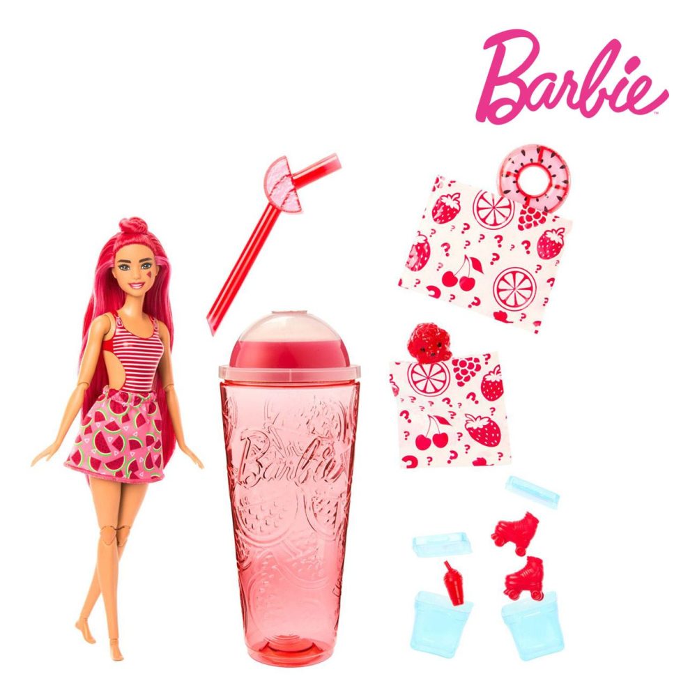 Papusa Barbie Pop Reveal Rosu Aprins, Mattel