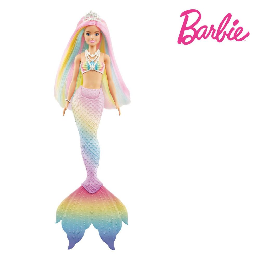 Papusa Barbie Sirena Rainbow, Mattel