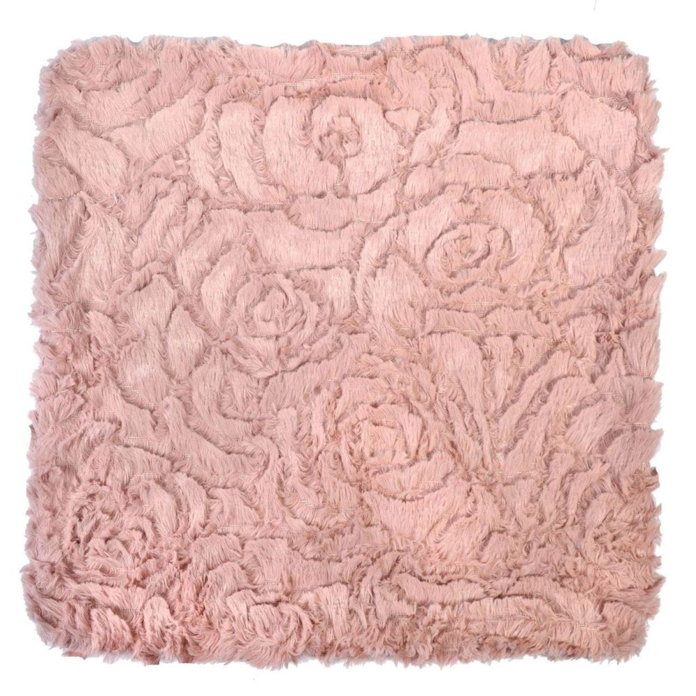 Față de pernă decorativă, Roz, 40x40 cm